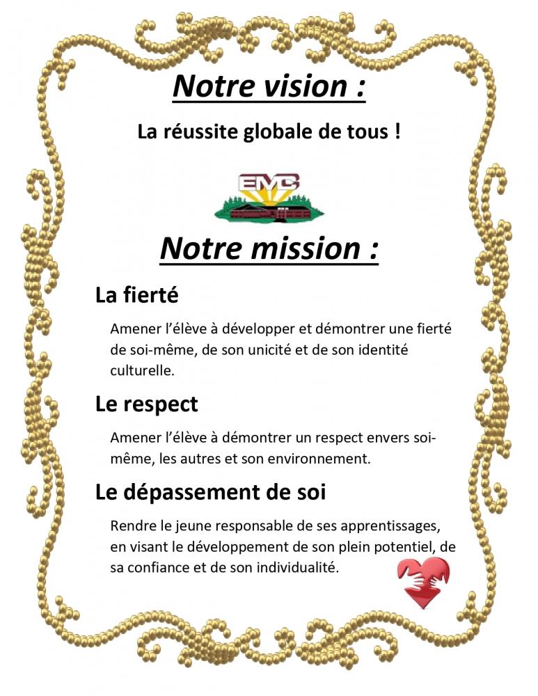 Page titre Vision et mission MC page 0001